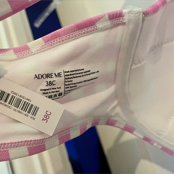 NWT Adore Me Vivien Contour Bikini, 38C cup & L HighWaisted bottom - Picture 5 of 11